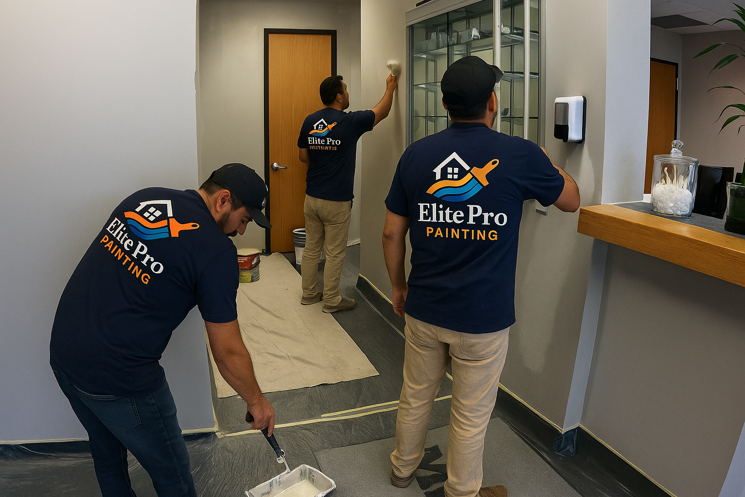 AZ Elite Pro Painting painter working on exterior siding with attention to detail